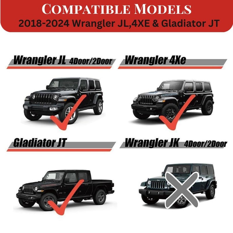 TRX AUTO Door Top Cup Holder for Jeep Wrangler 2018 To 2025 | Accessories For Jeep Wrangler 2024 | Driver & Passenger Side Cup Holder with Cleaning Cloth | Accessories For Jeep | Left & Right - Image 3