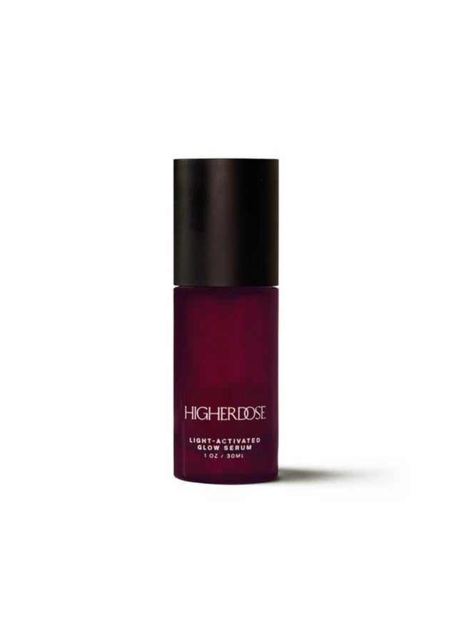HigherDOSE Light-Activated GLOW SERUM - Anti Aging Face Serum to Plump, Hydrate & Smooth Fine Lines - Made with Vitamin C, Copper Peptides & Hyaluronic Acid - Boosts Benefits of Red Light (1 oz) - Image 1