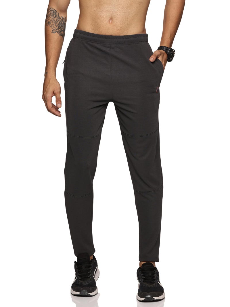 DOMIN8 Men's Slim Fit Track Pant with Elasticated Waist with Drawstring | Slim Fit Joggers for Men | for Running Gym Sports| for Men & Boys | Multipurpose Mens Lower Activewear Trousers Dark Grey - Image 5