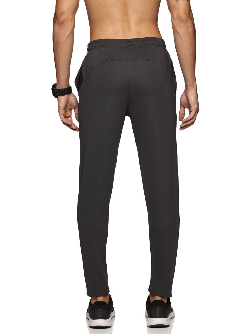 DOMIN8 Men's Slim Fit Track Pant with Elasticated Waist with Drawstring | Slim Fit Joggers for Men | for Running Gym Sports| for Men & Boys | Multipurpose Mens Lower Activewear Trousers Dark Grey - Image 4