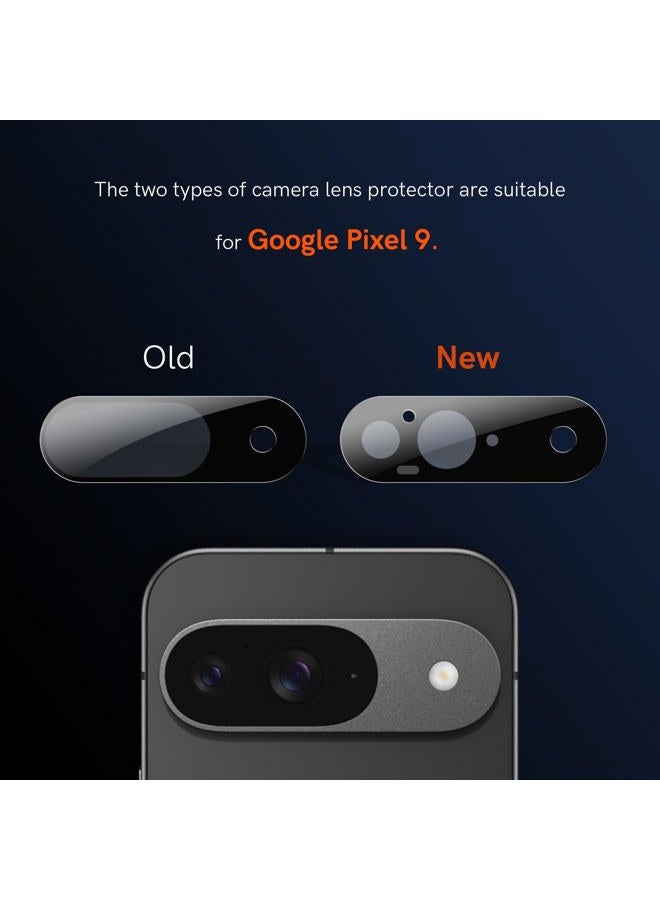 LK 2 Pack for Google Pixel 9 Screen Protector with 2 Pack Camera Lens Protector, HD Ultra Thin, 9H Hardness Tempered Glass Screen Protector for Pixel 9 [Fingerprint Compatible] Bubble-Free - Image 2