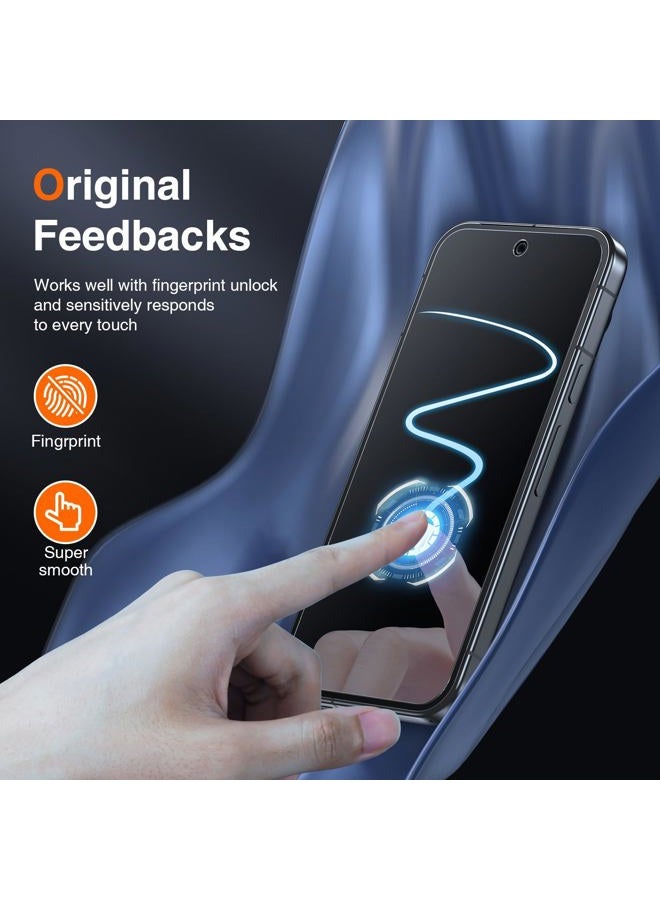 LK 2 Pack for Google Pixel 9 Screen Protector with 2 Pack Camera Lens Protector, HD Ultra Thin, 9H Hardness Tempered Glass Screen Protector for Pixel 9 [Fingerprint Compatible] Bubble-Free - Image 5