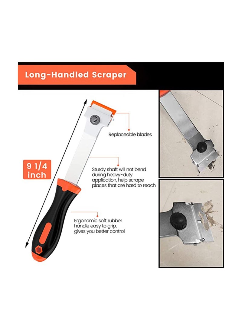 Razor Blade Scraper, Scraper Tool for Removing Label, Registration Sticker, Tint, Grease from Windshield, Appliance, Glass Window Stickers Decal Labels Paint Cooktop Remover - Image 2