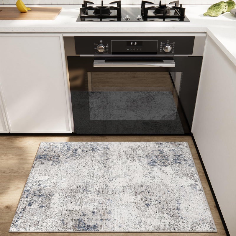 palohom Washable Small Entryway Area Rugs: 2'x3' Abstract Rug Non Slip Door Mat Indoor Entrance Stain Resistance Low Pile Throw Rugs for Inside Front Door Floor Bedroom Bedside Kitchen Nursery Kids Room Entry - Image 1