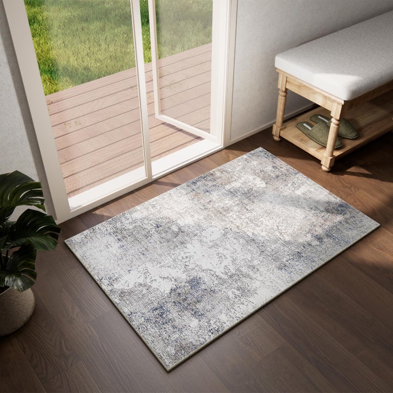 palohom Washable Small Entryway Area Rugs: 2'x3' Abstract Rug Non Slip Door Mat Indoor Entrance Stain Resistance Low Pile Throw Rugs for Inside Front Door Floor Bedroom Bedside Kitchen Nursery Kids Room Entry - Image 4