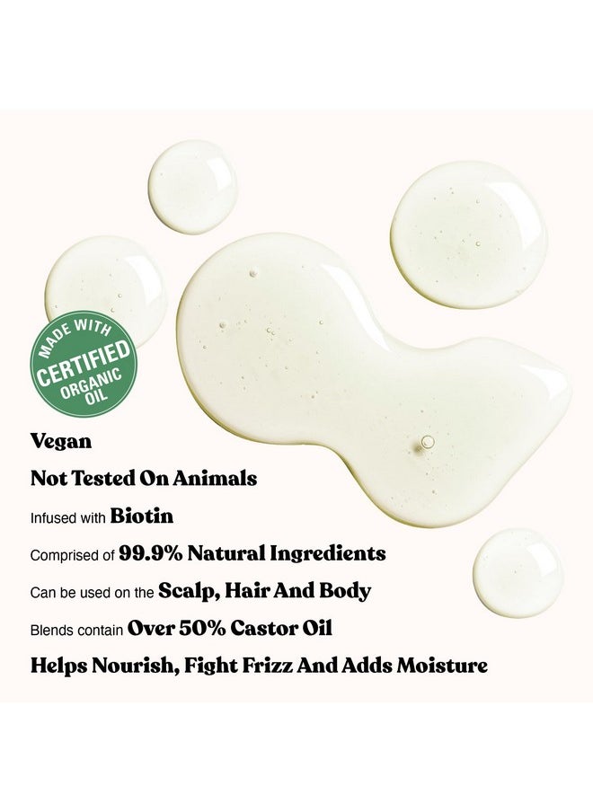 Red by Kiss Professional 99% Natural Hair Oil, Organic Vegan Oil Blend For Smooth & Nourish Hair, Biotin Infused, Hydration Add Shine & Moisturize Hair (Argan, 2.5 Fl Oz)  - Image 2
