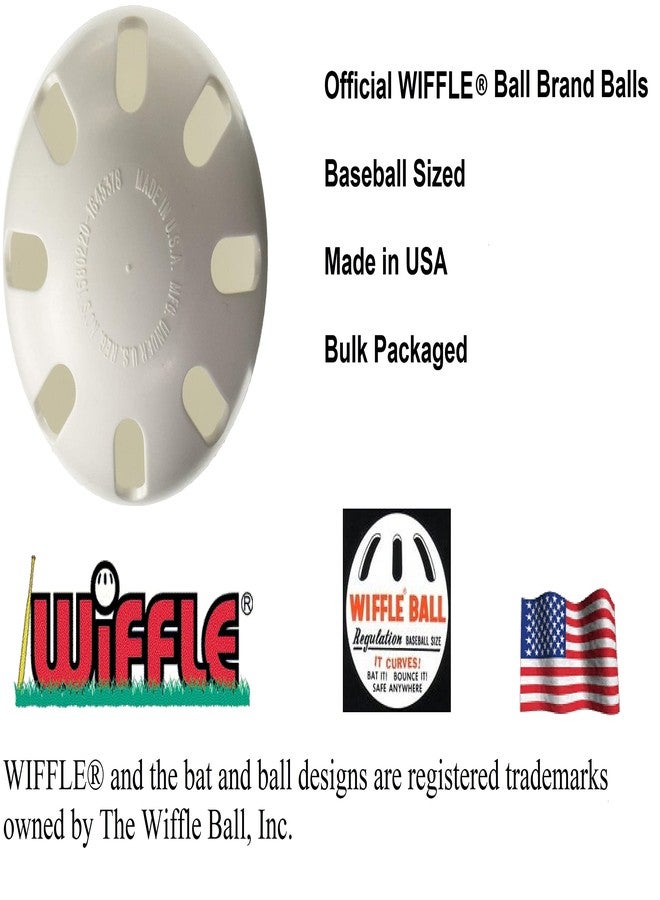 WIFFLE Balls Bulk Plastic Baseballs - Official Ball Brand - Made in USA - Plus Bonus Beverage Can Coolers (8 Balls) - Image 3