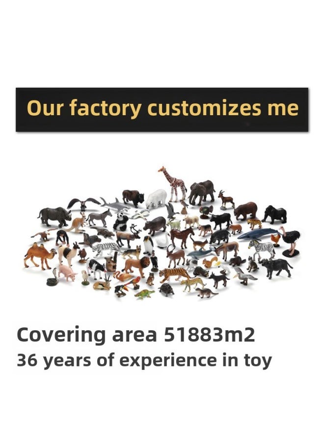 null - Simulation Animal Toy Animal Collection PVC Solid Animal Model Desktop Ornaments Zoo Gifts-Color:OA026 Cat - Image 1