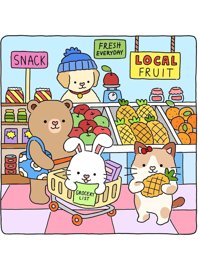  طائرة ورقية كتاب تلوين حيوان بتصميم لطيف ومهدئ للأعصاب للأطفال، كتاب رسم بتصميمات بسيطة إبداعية بأفكار رائعة للاسترخاء توفر راحة البال للبالغين والمراهقين - Image 3