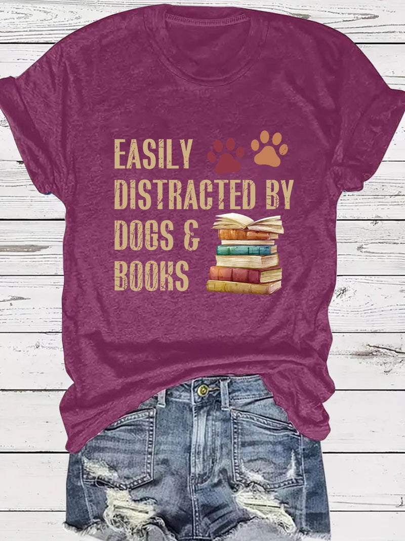 Summer Women'S Easily Distracted Pattern Round Neck Short Sleeve Casual Explosion T-Shirt - Image 2