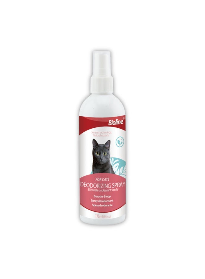 Bioline Deodorizing Spray Cat 175ml[Volume - 175ml, Weight - 250g] - Image 1