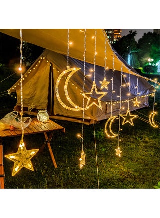 أضواء رمضان LED، أضواء رمضان تعمل بالبطارية، أضواء سلسلة بيضاء دافئة لرمضان، حفلات الزفاف، الحفلات، زينة الحدائق