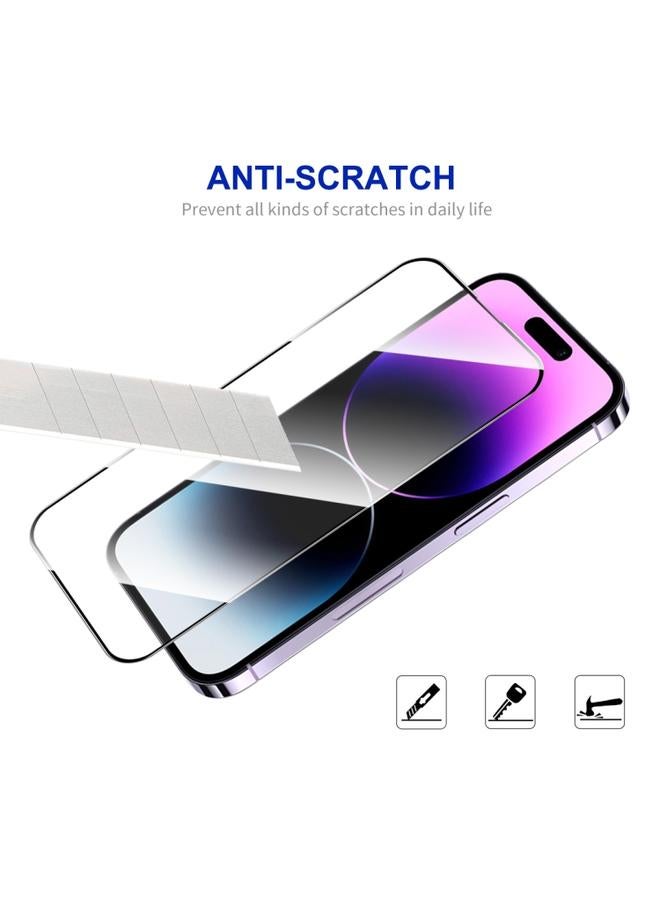 جرين تايجر iPhone 15 Pro 2 قطعة ENKAY غراء كامل من الزجاج المقوى المصنوع من الألومنيوم والسيليكون - Image 3