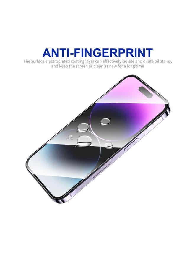 جرين تايجر iPhone 15 Pro 2 قطعة ENKAY غراء كامل من الزجاج المقوى المصنوع من الألومنيوم والسيليكون - Image 5