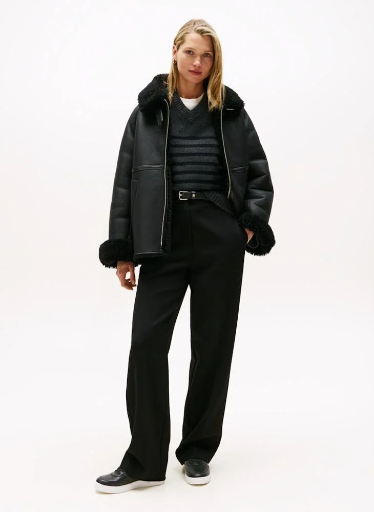 تومي هيلفيغر Leather Court Trainers