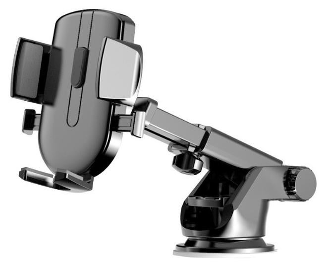 Car Phone Mount with Suction Cup & Telescopic Arm – Adjustable Windshield & Dashboard Phone Holder Compatible with 4-6.7 inch Phones, 360° Rotation, Strong Grip, Easy One-Hand Operation. - Image 1