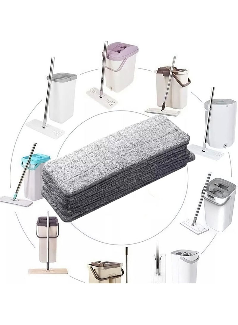 U-HOOME Microfiber Spray Mop Replacement Heads for Wet/Dry Mops,6pcs Washable Flat Mop Head Pads Fits Most - Image 3