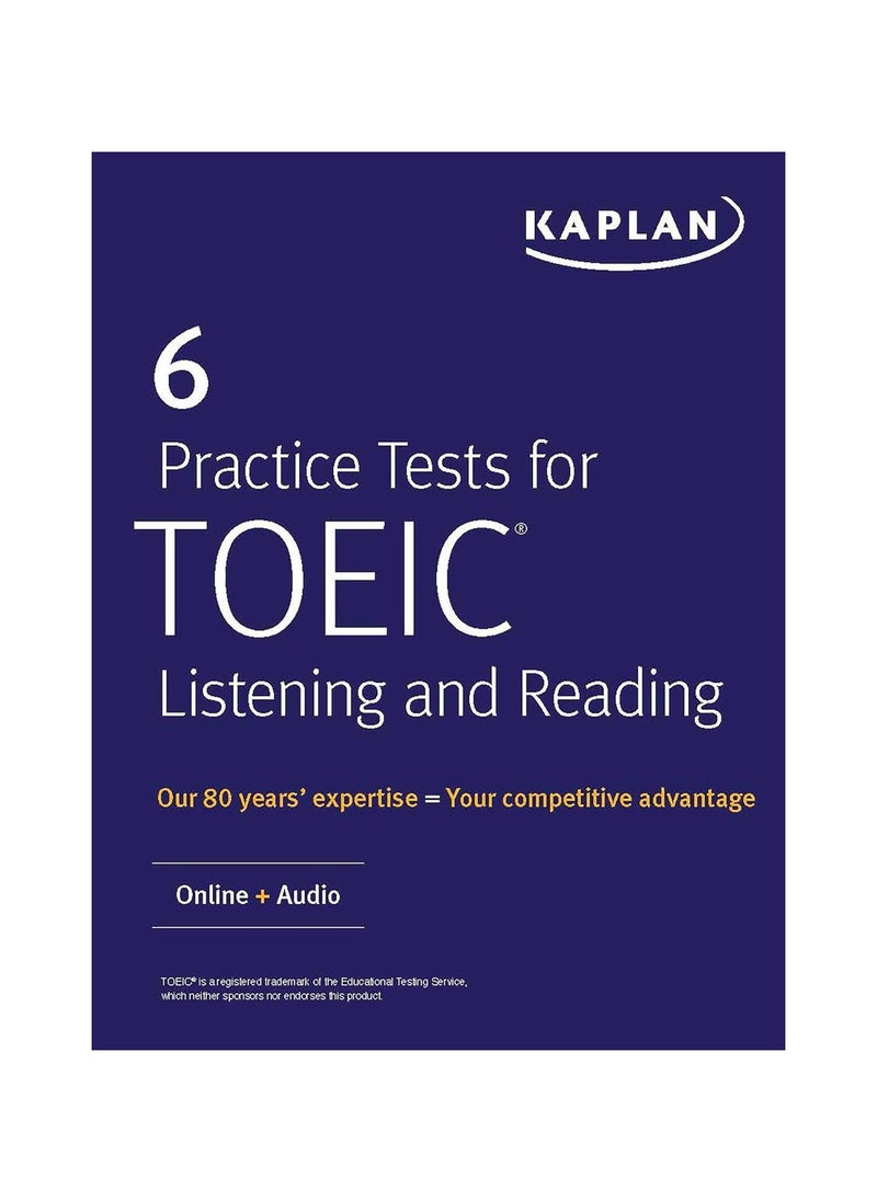 6 اختبارات تدريبية للاستماع والقراءة الصوتية عبر الإنترنت اختبار كابلان الإعدادية لاختبار TOEIC 