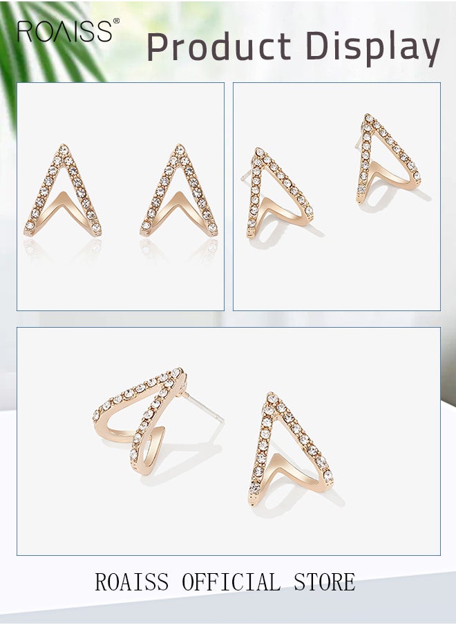 roaiss - Women Earrings Stylish Design Simple and Versatile Highlight Personal Temperament and Charm Small Earrings - Image 1