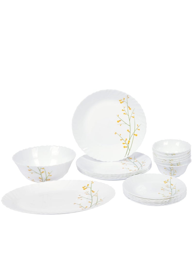 Laopala 20Pcs Citron Weave Dinnerware Set: Combining Aesthetics, Functionality, and Versatility - Image 2