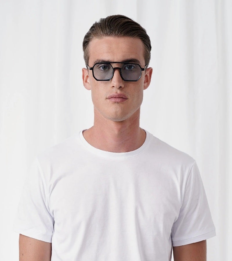  اكسبليست باوتس نظارات شمسية أنيقة ريتشارد للرجال والنساء باللون الأسود المطفي والأزرق - Image 3