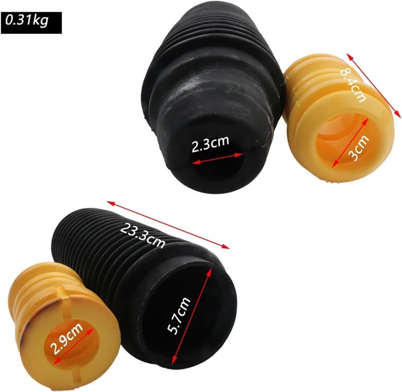 Vuzmode Front Dust Cover Air Shock Absorber Rubber Bellow - Image 2