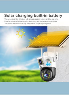 DOCKCASE DOCKCASE 4.0MP Dual-Lens 4G Sim Card Outdoor Security Solar Camera  - Image 3