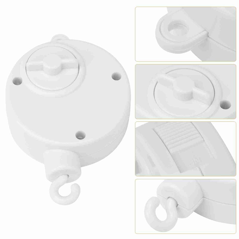 White Baby Crib Hanging Toy Mechanical Music Box Sweet Melody Relaxing Sleep Aid 0 36 Months - Image 5