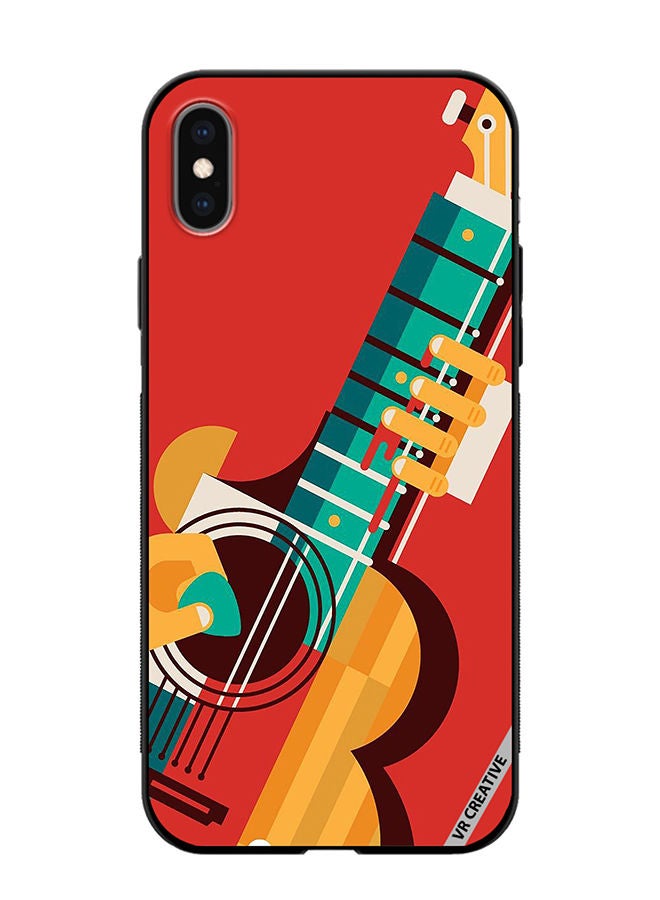 VR CREATIVE Protective Case Cover For Apple iPhone XS Max Guitar Design Multicolour  - Image 1