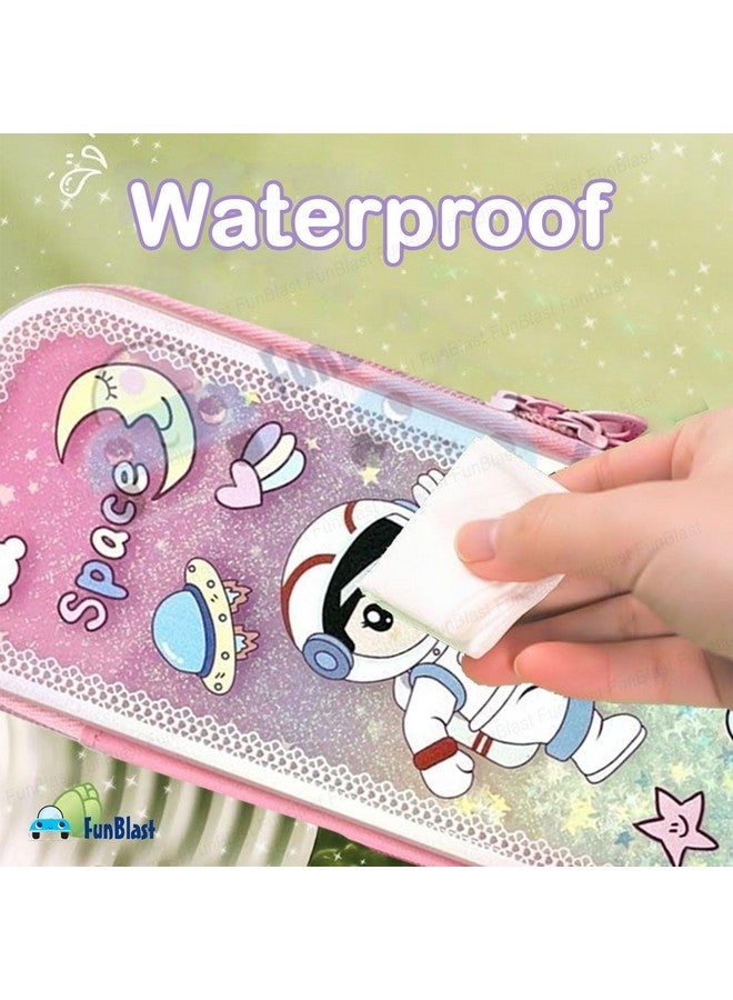 FunBlast Pencil Pouches - Pencil Case for Girls, Zipper Pencil Pouches for Kids, Pencil Pouches for Girls Stylish, Kids Pencil Box, Stationary Organizer Box, Return Gift for Kids (Multicolor) - Image 5