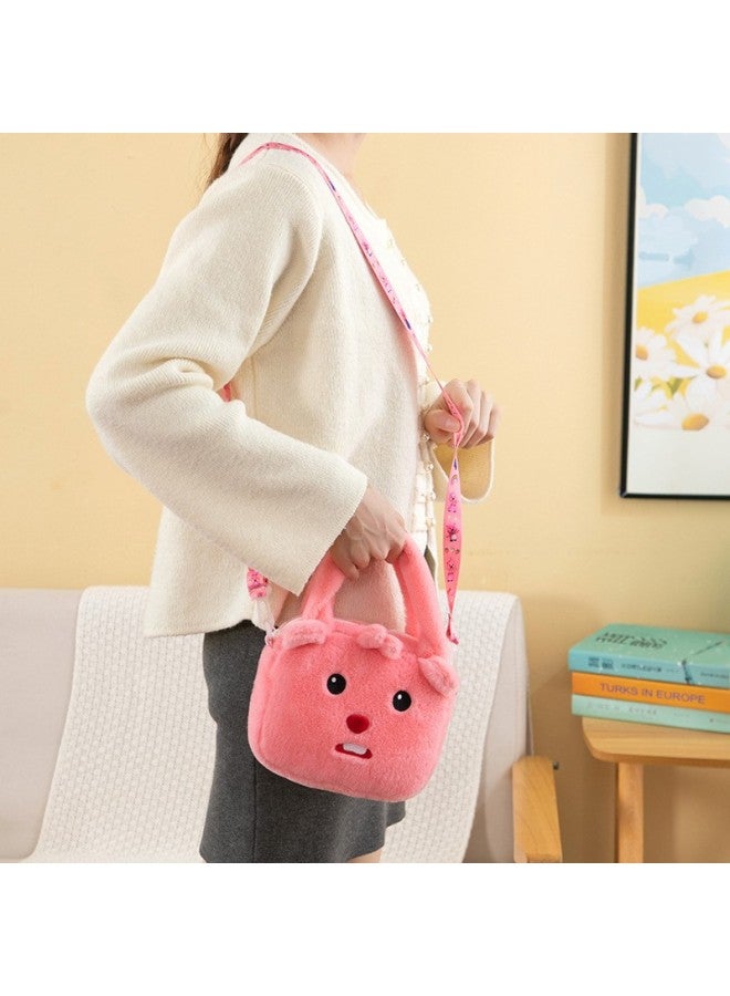 Children's Plush Cartoon Bag Girl's Cute Little Girl Crossbody Bag Cartoon Plush Childlike Coin Purse Bag-Specifications:Kapi Small Square Bag  - Image 5