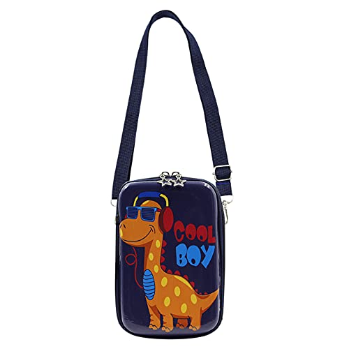 Suillty Kids Cute Dinosaur Small Crossbody Purse Shoulder Bag Waterproof Cell Phone Wallet Pouch for Boys Girls - Image 3