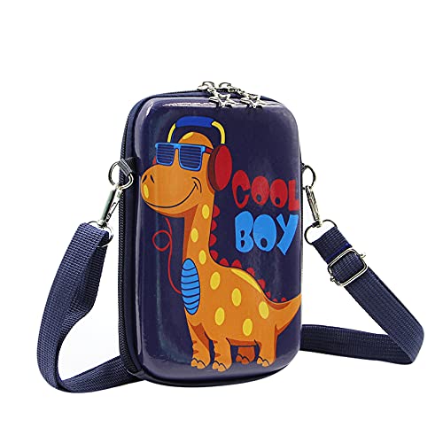 Suillty Kids Cute Dinosaur Small Crossbody Purse Shoulder Bag Waterproof Cell Phone Wallet Pouch for Boys Girls - Image 1