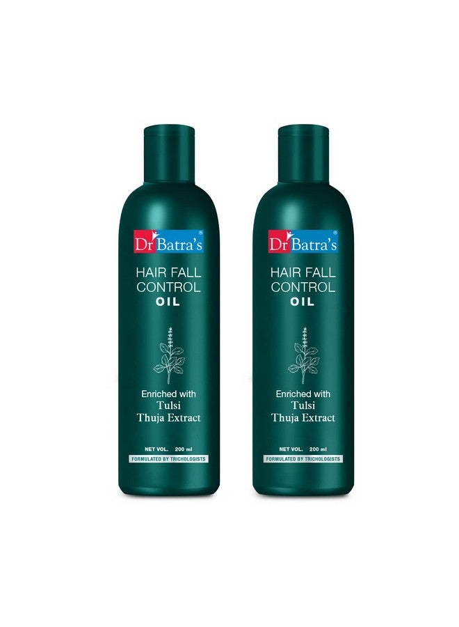 Dr Batra's Hair Fall Control Oil- 200 ml | Hair oil for Hair Fall Control | Pack of 2 - Image 1