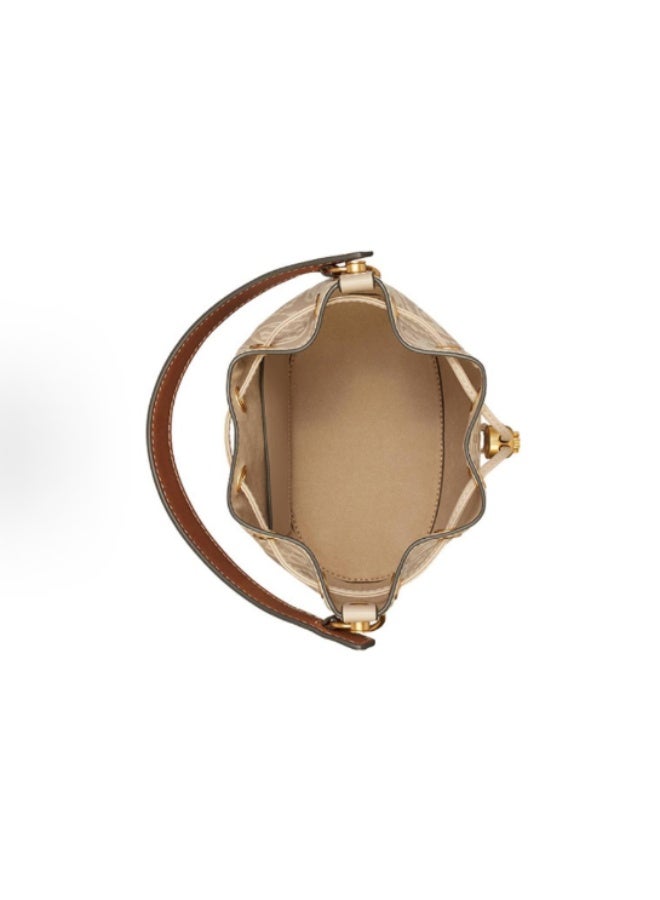 Burch Drawstring Bucket Bag Crossbody Shoulder Bag 21*21*12cm - Image 4