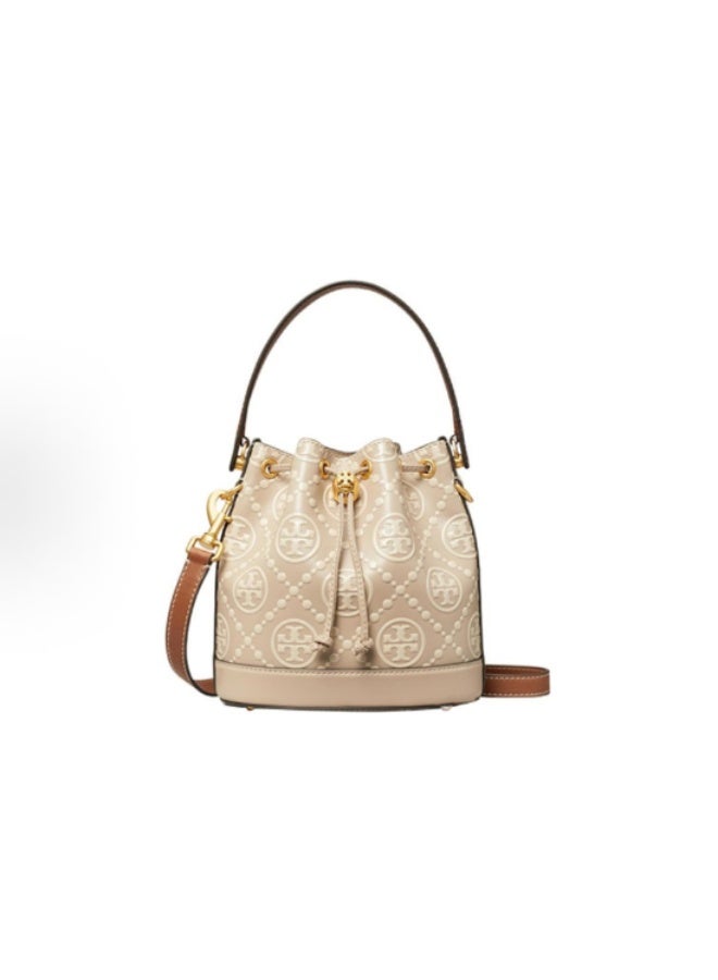 Burch Drawstring Bucket Bag Crossbody Shoulder Bag 21*21*12cm - Image 1