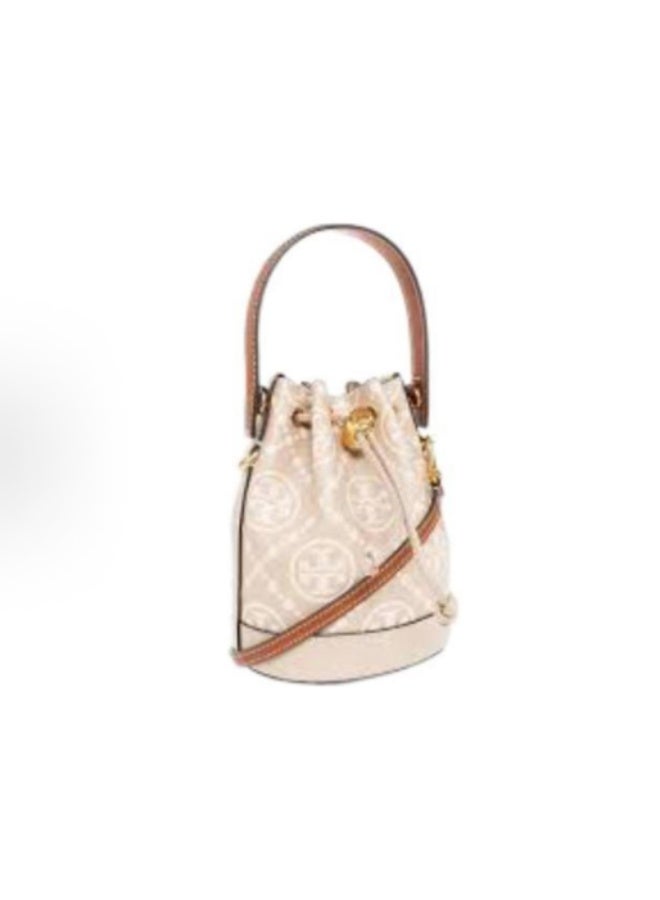 Burch Drawstring Bucket Bag Crossbody Shoulder Bag 21*21*12cm - Image 2