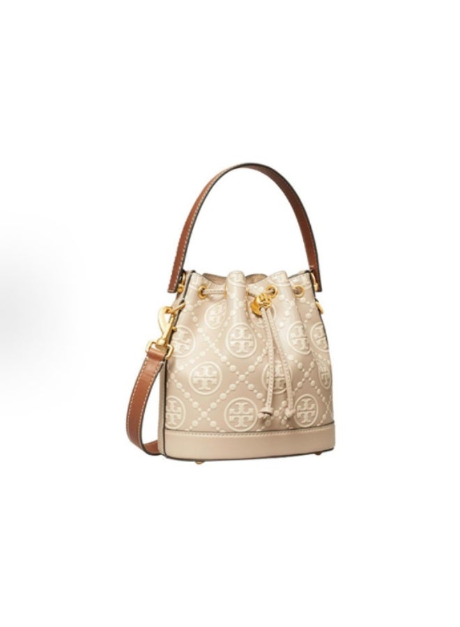 Burch Drawstring Bucket Bag Crossbody Shoulder Bag 21*21*12cm - Image 3