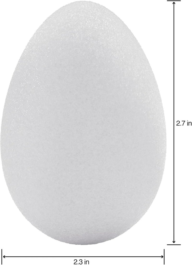 FloraCraft Garden Styrofoam Eggs - White, 4 Count - Image 3