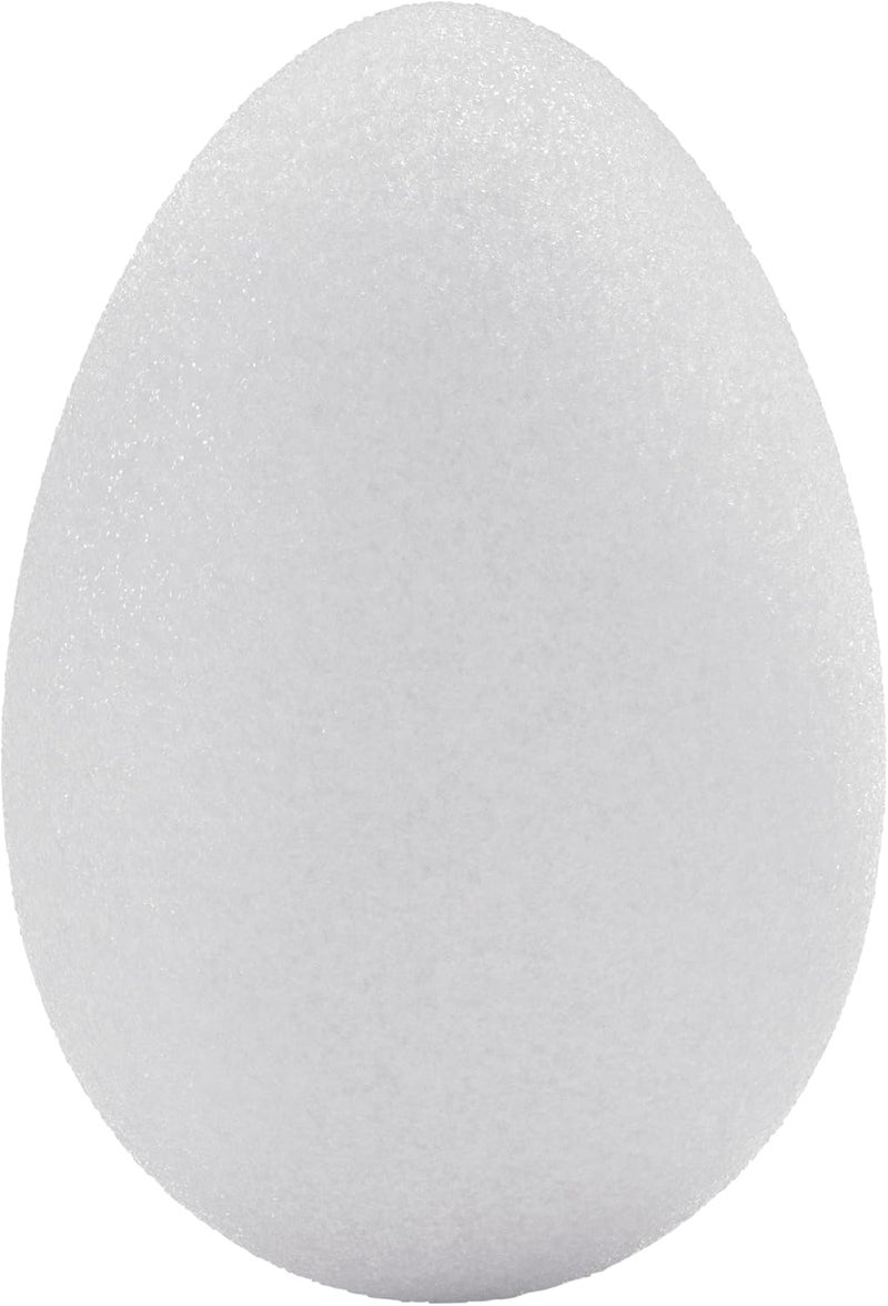 FloraCraft Garden Styrofoam Eggs - White, 4 Count - Image 1