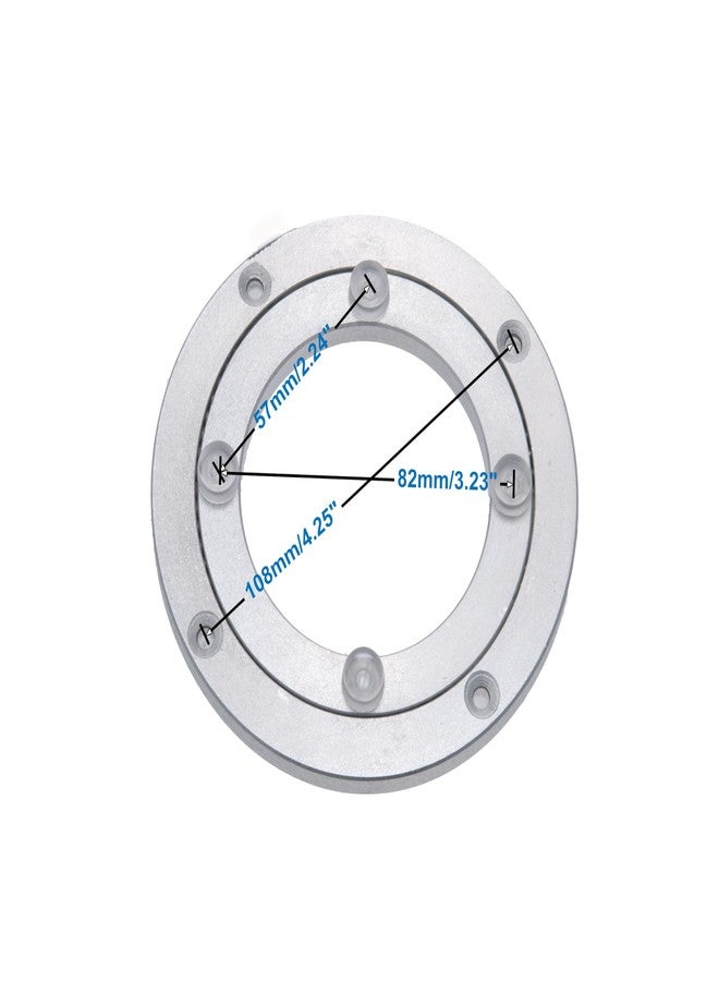 Dailydanny Aluminum Heavy Duty Lazy Susan Rotating Turntable Bearing Swivel Plate Hardware for Dining-Table (4 inch) - Image 5