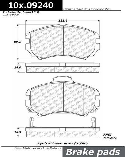 StopTech 103.09240 Brake Pad, Ceramic - Image 3