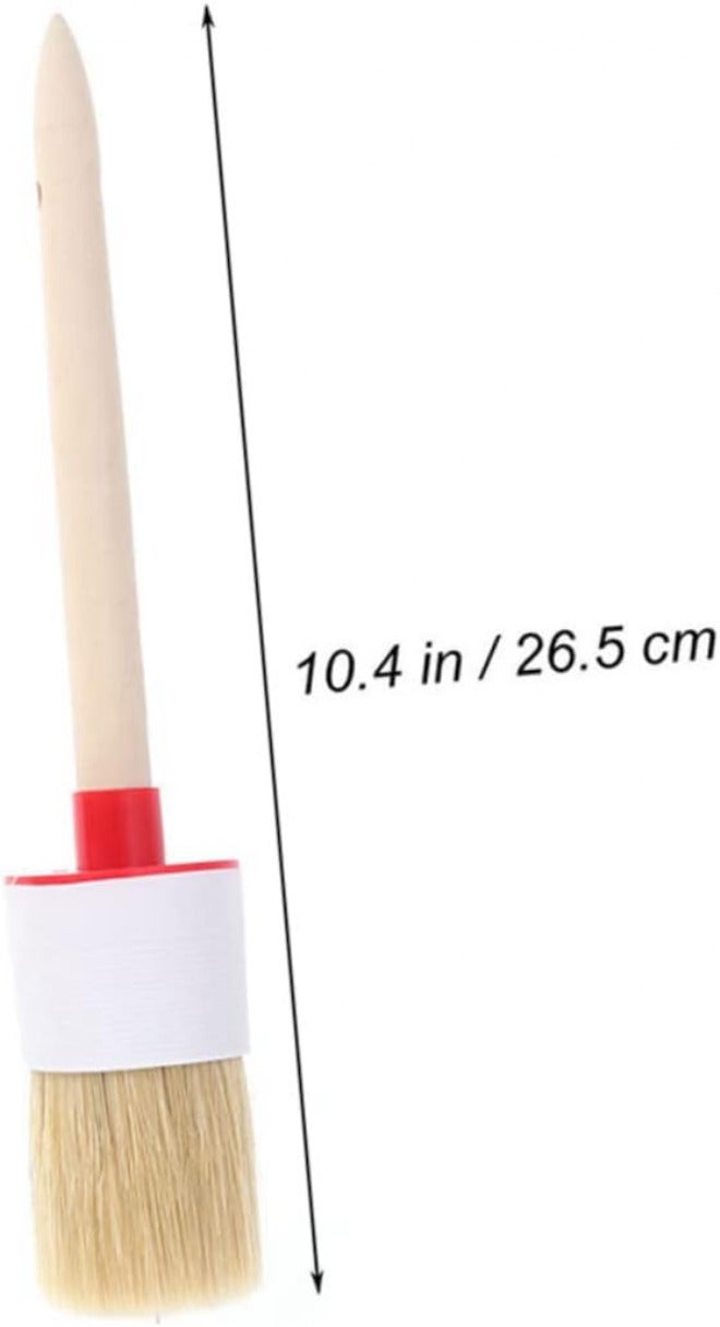 VICASKY 4 Pcs BBQ Brush Cleaning Brush Round Bristle Chalk Wooden - Image 1