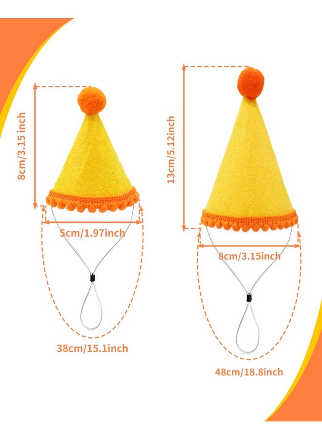 PET SHOW 10 Pack Mini Party Hats for Small Dog Birthday Stuffed Animals Dolls Puppy Cats Adjustable Holiday Hats Felt Pom Pom Headband Kitten Pet Grooming Costume Accessories - Image 2