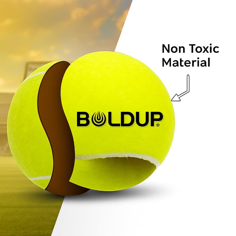 IFOLDUP ® Tennis Ball for Cricket: Soft Lightweight Balls Tournament Street Match Lawn Court Super Bounce—Sturdy and Durable Courts and Tournaments(Green) (Single PC) - Image 2