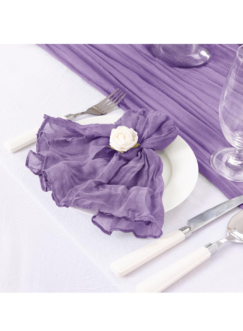 Translucent Table Runner Chessian Tablecloth for Wedding Reception Bridal Shower Party Decoration Table Centerpiece 90400CM  - Image 2
