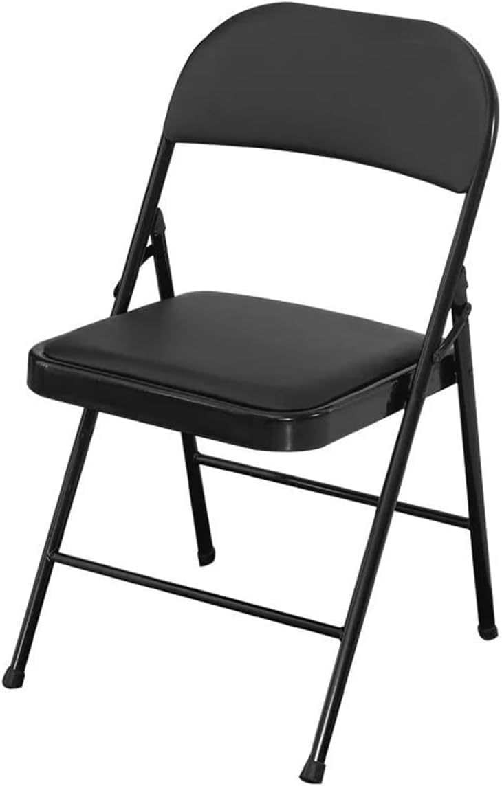 Harmony Home Foldable Multipurpose Chair – Portable & Lightweight with Soft Padded Seat, Ideal for Home, Dining, Office, Outdoor, Camping & Fishing – Black - Image 1