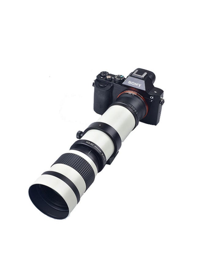 Generic Xianfeng Such As 420-1600mmF8.3 Manual Lens 2 Multiplier Telephoto Zoom Telescopic SLR Moon Shooting Bird-Body Color:Black-fuji Mouth  - Image 5