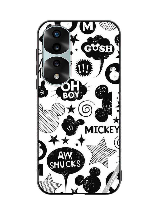 VR CREATIVE Protective Case Cover For Honor 70 Pro Monocrome Mickey Patt Design Multicolour - Image 1