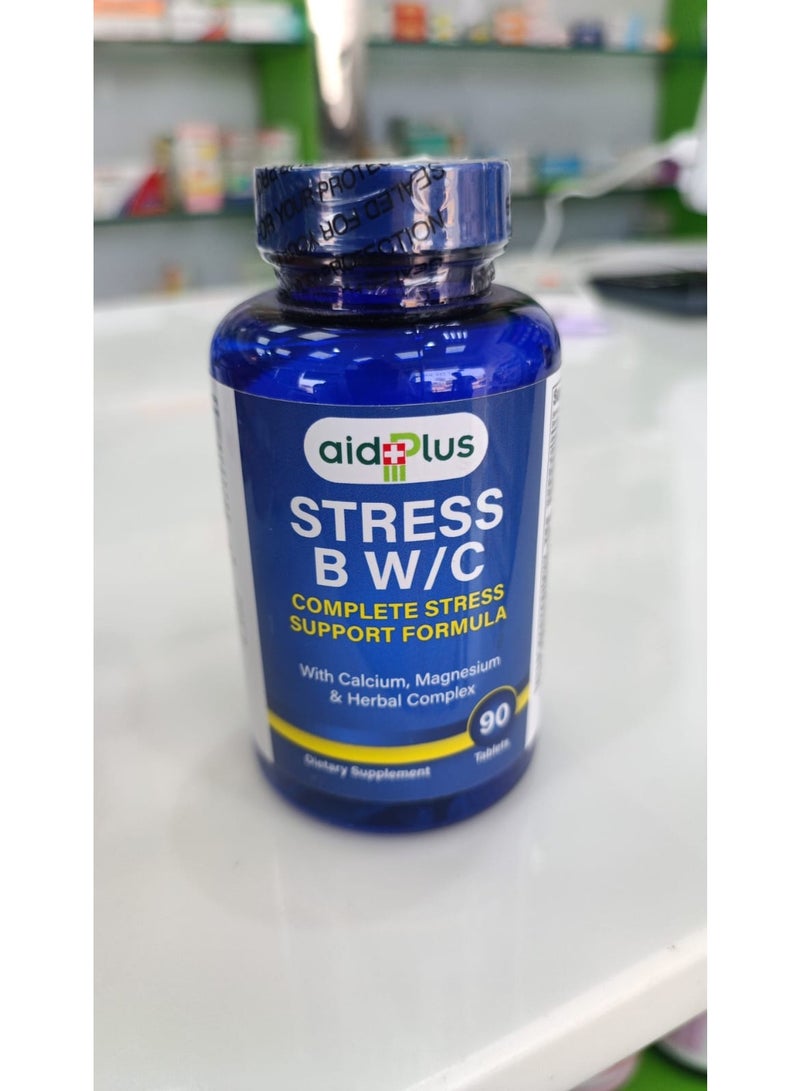 aid:Plus Stress B W/C Complete Stress Support Formula Dietary Supplement, 90 Tablets